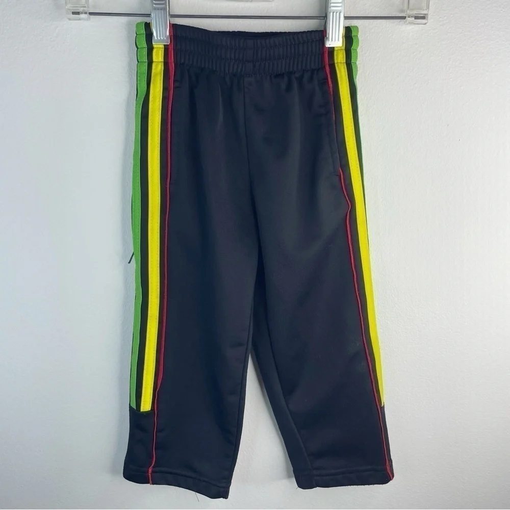 BEVERLY HILLS POLO CLUB Boys Kids Toddler Cute Colorful Rasta Track Suit Size 2T